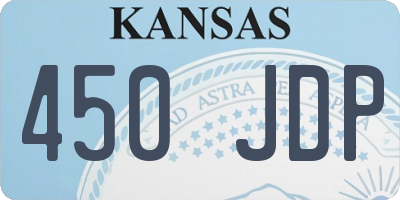 KS license plate 450JDP