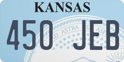 KS license plate 450JEB