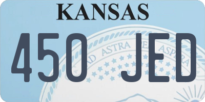 KS license plate 450JED