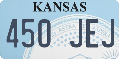 KS license plate 450JEJ