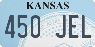 KS license plate 450JEL