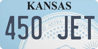 KS license plate 450JET