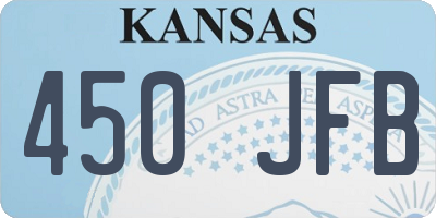 KS license plate 450JFB