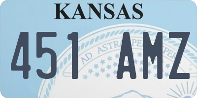 KS license plate 451AMZ