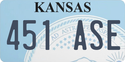 KS license plate 451ASE