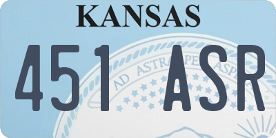 KS license plate 451ASR