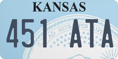 KS license plate 451ATA