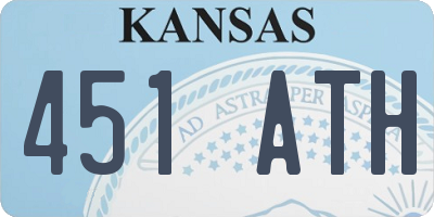 KS license plate 451ATH