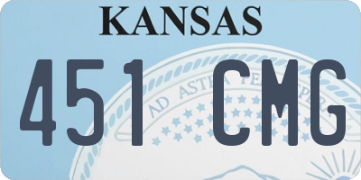 KS license plate 451CMG