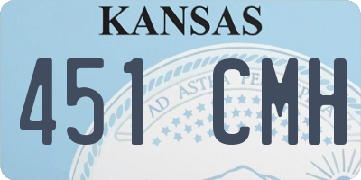 KS license plate 451CMH
