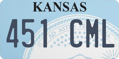 KS license plate 451CML
