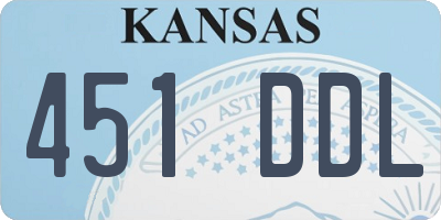 KS license plate 451DDL