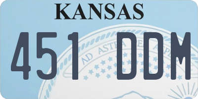 KS license plate 451DDM
