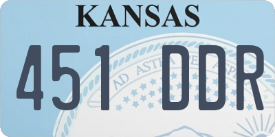 KS license plate 451DDR
