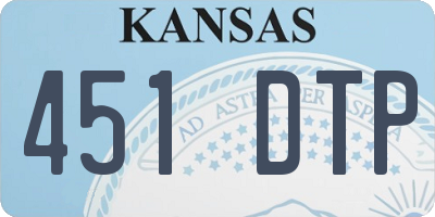 KS license plate 451DTP