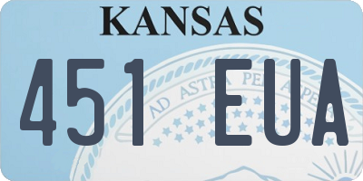 KS license plate 451EUA
