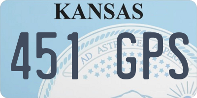 KS license plate 451GPS