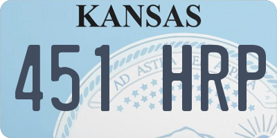 KS license plate 451HRP