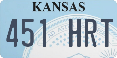 KS license plate 451HRT