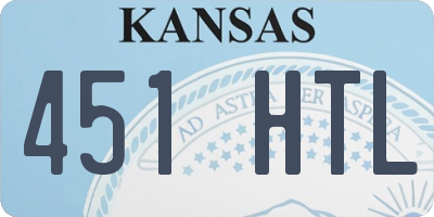 KS license plate 451HTL