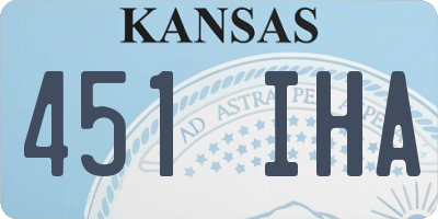 KS license plate 451IHA