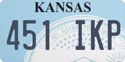 KS license plate 451IKP