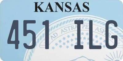 KS license plate 451ILG