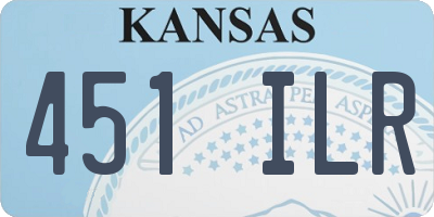 KS license plate 451ILR