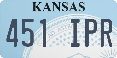 KS license plate 451IPR