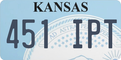 KS license plate 451IPT