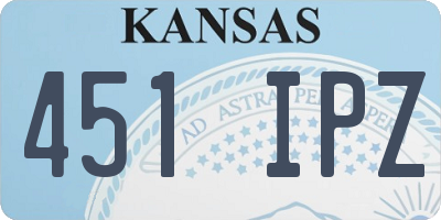 KS license plate 451IPZ