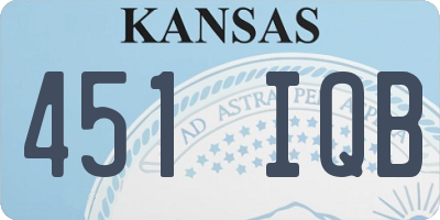 KS license plate 451IQB