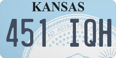 KS license plate 451IQH