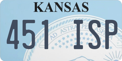 KS license plate 451ISP