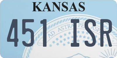 KS license plate 451ISR