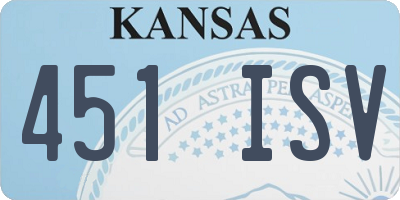 KS license plate 451ISV
