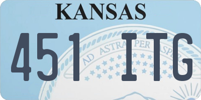 KS license plate 451ITG