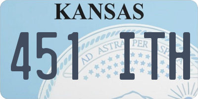 KS license plate 451ITH