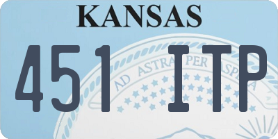 KS license plate 451ITP