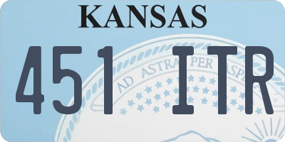 KS license plate 451ITR