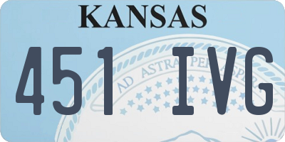KS license plate 451IVG