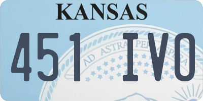 KS license plate 451IVO