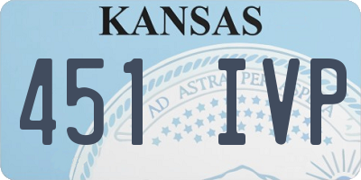 KS license plate 451IVP