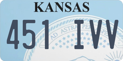 KS license plate 451IVV