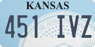 KS license plate 451IVZ