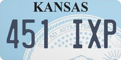 KS license plate 451IXP