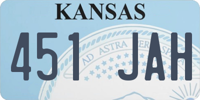 KS license plate 451JAH