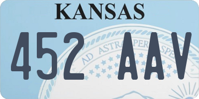 KS license plate 452AAV