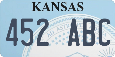 KS license plate 452ABC