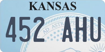 KS license plate 452AHU